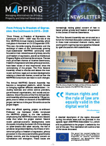 MAPPING Newsletter 3 front cover